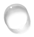 Sphere en cristal transparente avec reflets lumineux, symbole de pureté et de finesse, illustrant la maîtrise de la technologie Poisson Soluble pour des solutions innovantes.